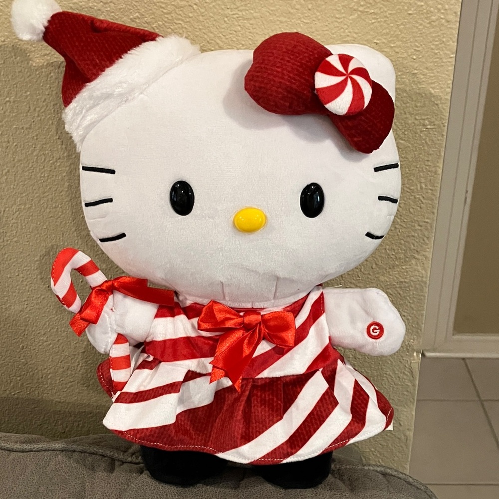 Hello Kitty Red & White Holiday Candy Dress Plush